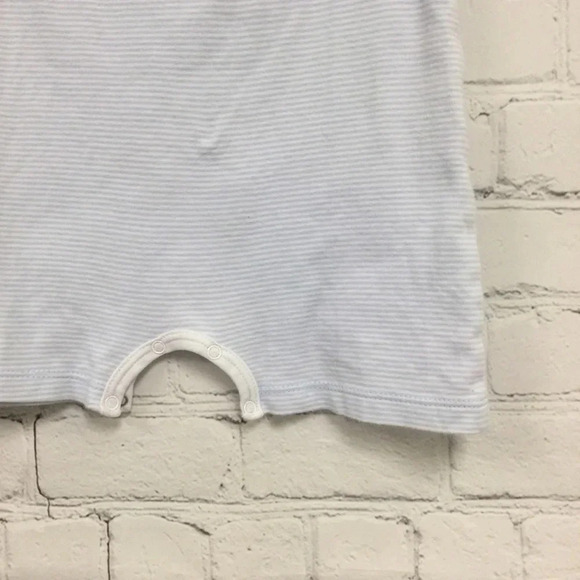 *SOLD* Magnolia Baby 18M Football Stripe Romper - Picture 2 of 5